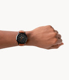 Fossil Minimalist Slim Brown Leather Watch FS5305