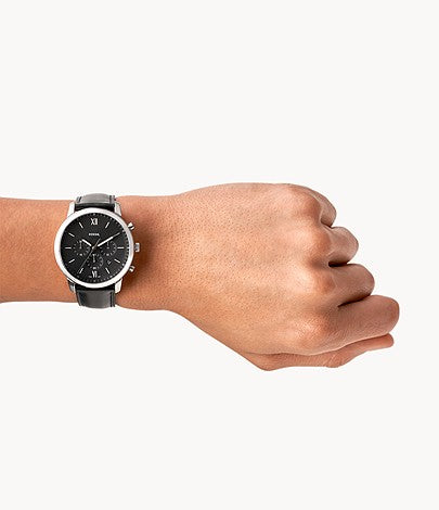 Neutra Chronograph Black Leather Watch FS5452 - KRISHNA WATCH COMPANY