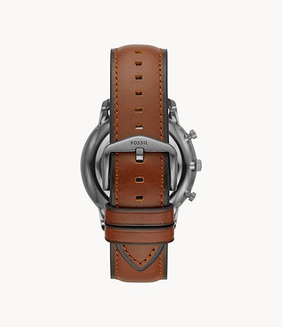 FOSSIL Neutra Chronograph Amber Leather Watch - FS5512 - KRISHNA WATCH COMPANY