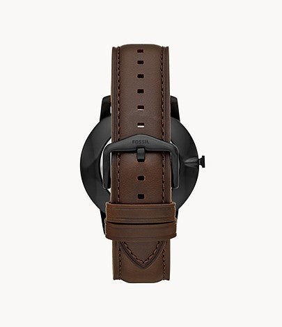Minimalist Three-Hand Brown Leather Watch FS5551 - KRISHNA WATCH COMPANY