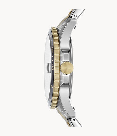 FB-01 Three-Hand Date Two-Tone Stainless Steel Watch FS5653 - KRISHNA WATCH COMPANY