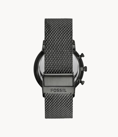 FOSSIL Neutra Chronograph Smoke Stainless Steel Mesh Watch FS5699 - KRISHNA WATCH COMPANY