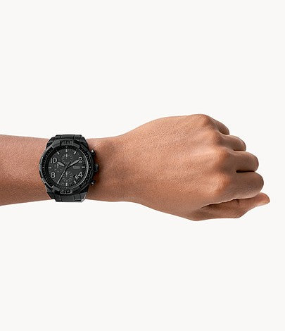 Bronson Chronograph Black Stainless Steel Watch FS5712 - KRISHNA WATCH COMPANY