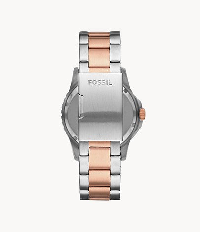 Fossil FB-01 Three-Hand Date Two-Tone Stainless Steel Watch - FS5743 - KRISHNA WATCH COMPANY