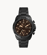Bronson Chronograph Black Stainless Steel Watch - FS5851