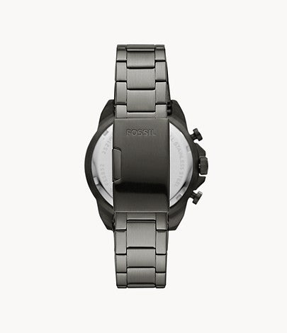 FOSSIL Bronson Chronograph Smoke Stainless Steel Watch - FS5852 - KRISHNA WATCH COMPANY
