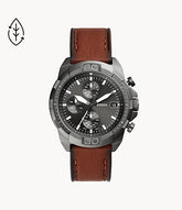 Fossil Bronson Chronograph Brown Eco Leather Watch - FS5855