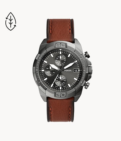 Bronson Chronograph Brown Eco Leather Watch FS5855