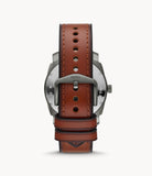 Machine Three-Hand Date Brown Eco Leather Watch FS5900
