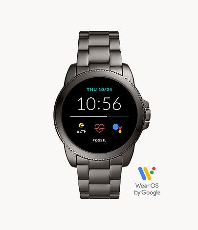 Fossil Gen 5E Smartwatch Smoke Stainless Steel - FTW4049 - KRISHNA WATCH COMPANY