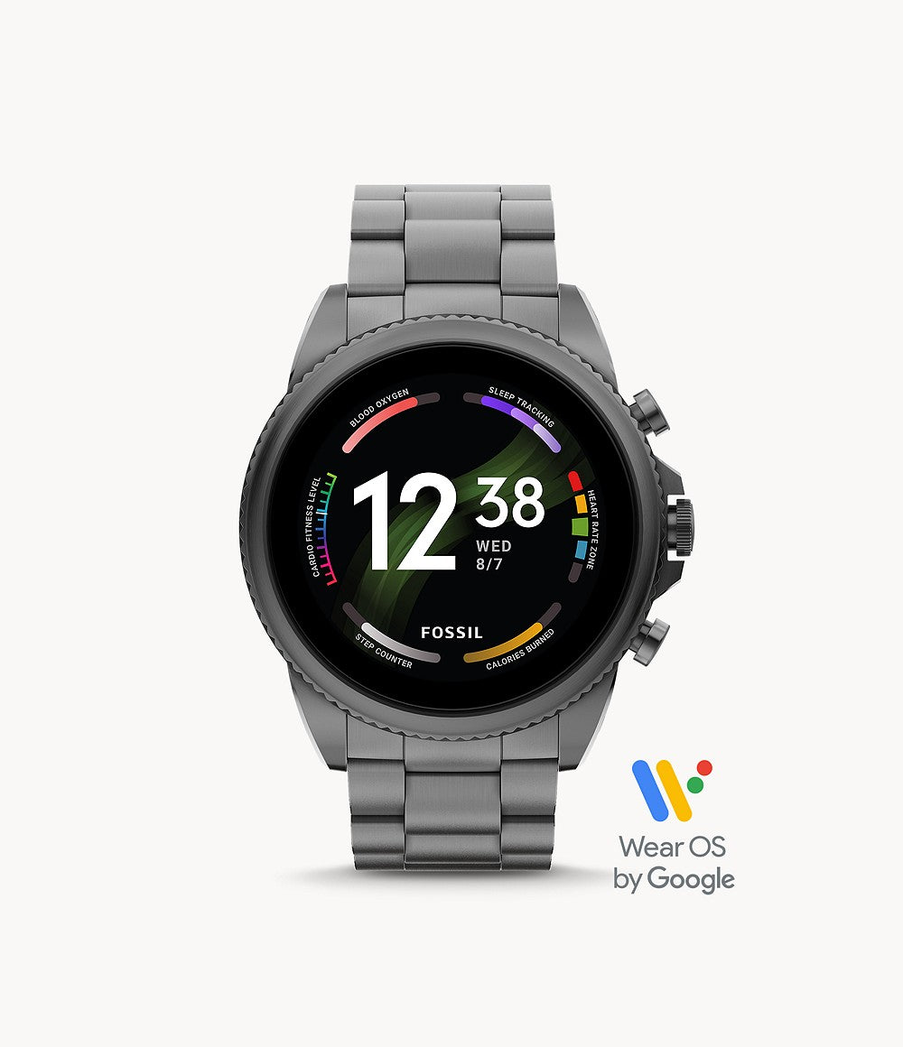 Gen 6 Smartwatch Smoke Stainless Steel FTW4059 - KRISHNA WATCH COMPANY