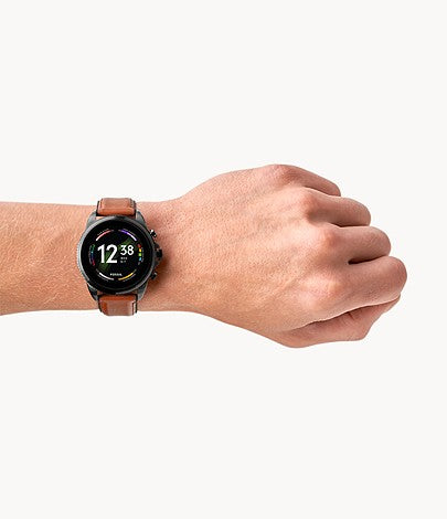 Gen 6 Smartwatch Brown Leather FTW4062 - KRISHNA WATCH COMPANY