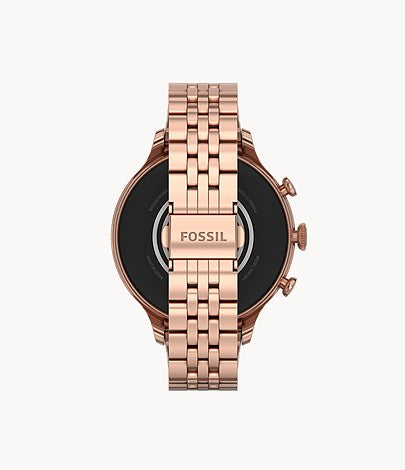 FOSSIL Gen 6 Smartwatch Rose Gold-Tone Stainless Steel FTW6077