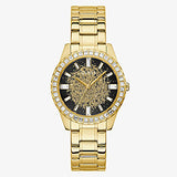 Guess Gold Tone Case Gold Tone Stainless Steel Watch GW0405L2