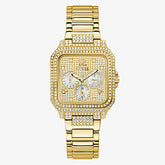 Guess Gold Tone Case Gold Tone Stainless Steel Watch GW0472L2