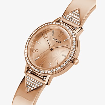 Guess Rose Gold Tone Case Rose Gold Tone Stainless Steel Watch GW0474L3 - KRISHNA WATCH COMPANY