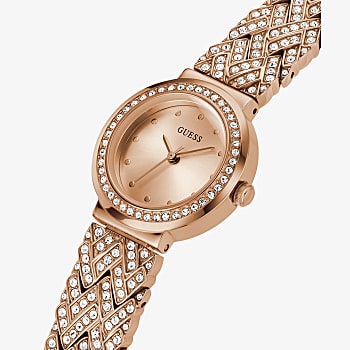 Guess Rose Gold Tone Case Rose Gold Tone Stainless Steel Watch GW0476L3 - KRISHNA WATCH COMPANY