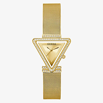 Guess Gold Tone Case Gold Tone Stainless Steel/Mesh Watch GW0508L2 - KRISHNA WATCH COMPANY