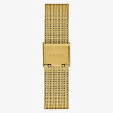 Guess Gold Tone Case Gold Tone Stainless Steel/Mesh Watch GW0508L2