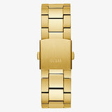 Guess Gold Tone Case Gold Tone Stainless Steel Watch GW0539G2