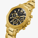 Guess Gold Tone Case Gold Tone Stainless Steel Watch GW0539G2