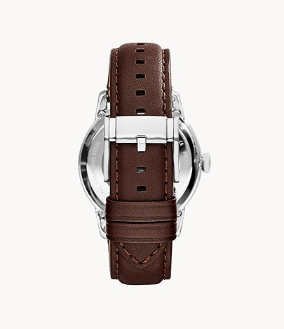 FOSSIL Townsman Automatic Leather Watch Brown - ME3061 - KRISHNA WATCH COMPANY