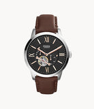 FOSSIL Townsman Automatic Leather Watch Brown - ME3061