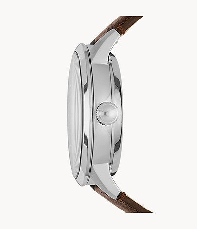 Townsman Automatic Brown Leather Watch - KRISHNA WATCH COMPANY
