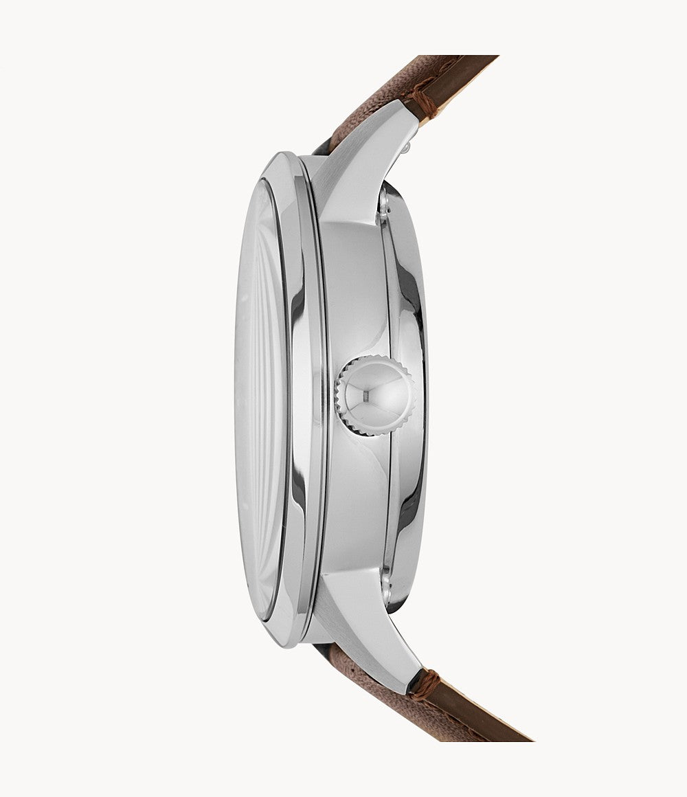 FOSSIL Townsman Automatic Brown Leather Watch - ME3110 - KRISHNA WATCH COMPANY