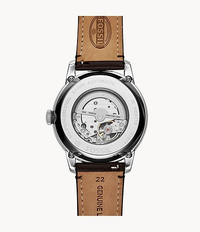 FOSSIL Townsman Automatic Brown Leather Watch - ME3110 - KRISHNA WATCH COMPANY