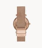 Carlie Automatic Rose Gold-Tone Stainless Steel Mesh Watch ME3175