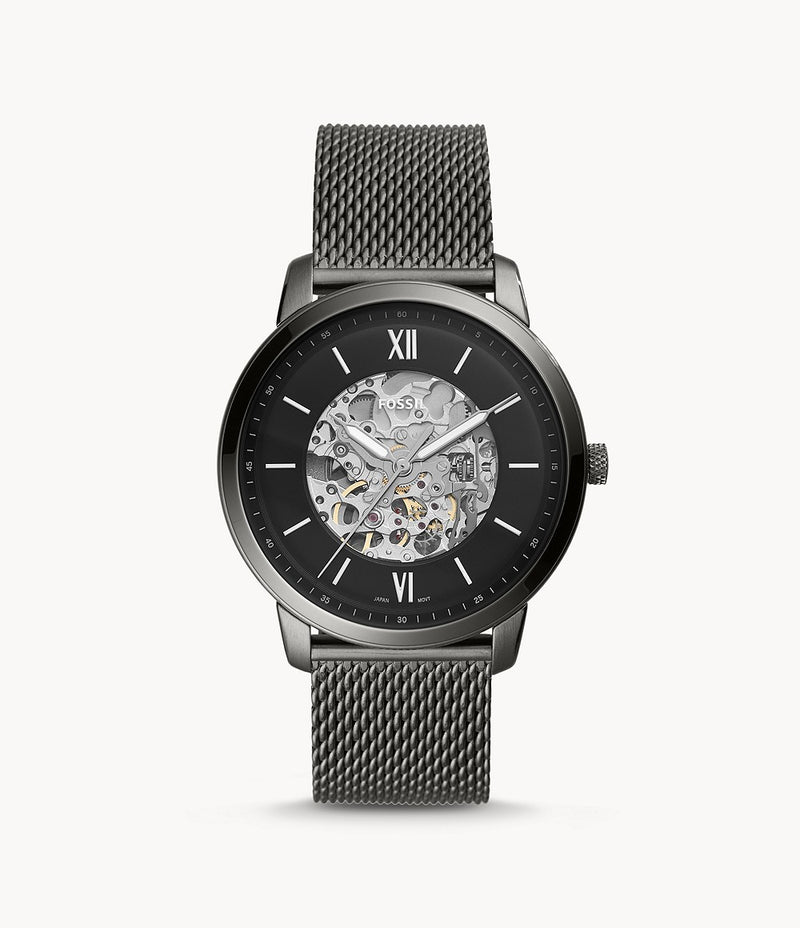 FOSSIL Neutra Automatic Smoke Stainless Steel Watch ME3185 - KRISHNA WATCH COMPANY