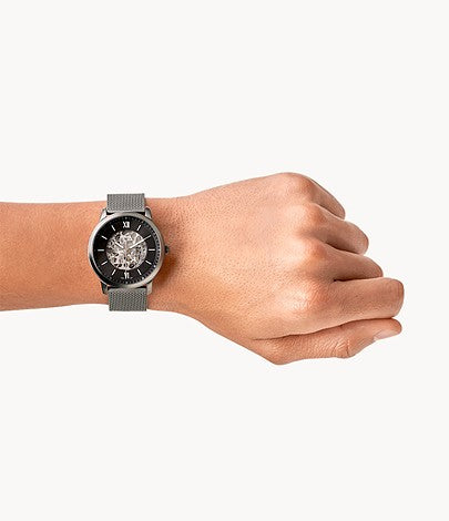 FOSSIL Neutra Automatic Smoke Stainless Steel Watch ME3185 - KRISHNA WATCH COMPANY