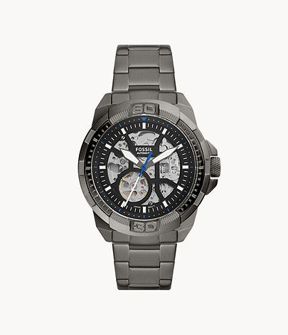 Bronson Automatic Smoke Stainless Steel Watch - ME3218 - KRISHNA WATCH COMPANY