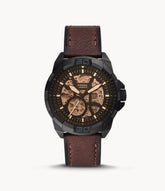 FOSSIL Bronson Automatic Brown Eco Leather Watch - ME3219