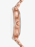Michael Kors Pyper Pavé Rose Gold-Tone Logo Watch MK4594