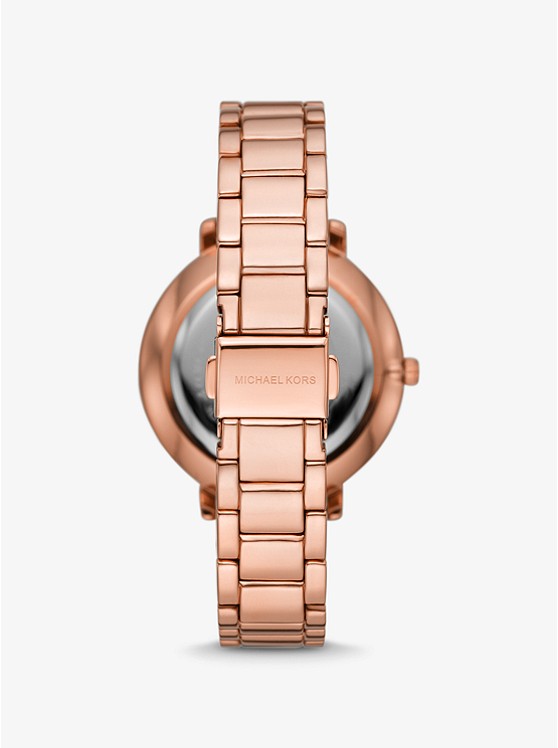 Michael Kors Pyper Pavé Rose Gold-Tone Logo Watch MK4594 - KRISHNA WATCH COMPANY
