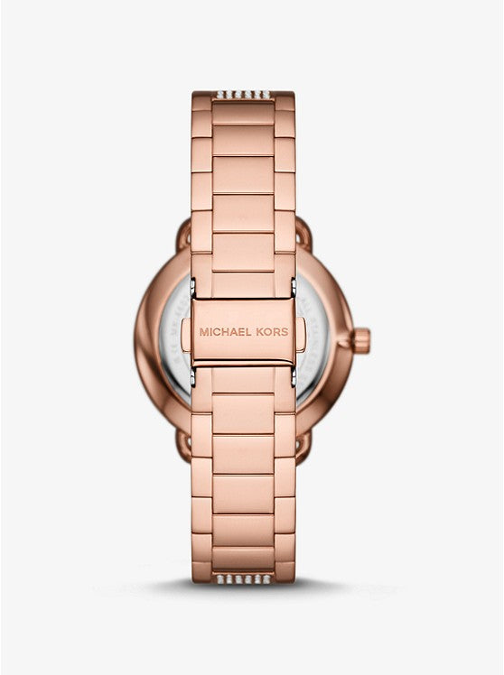 Mini Portia Pavé Rose-Gold Tone Watch MK4598 - KRISHNA WATCH COMPANY