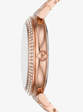 Mini Abbey Pavé Rose Gold-Tone Watch MK4617 - KRISHNA WATCH COMPANY