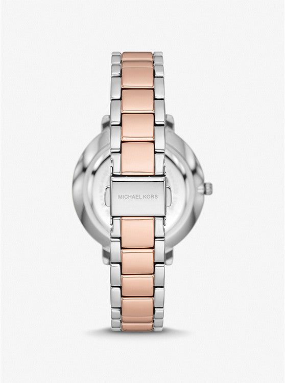 Michael Kors Pyper Two-Tone Embossed Logo Watch MK4667 - KRISHNA WATCH COMPANY