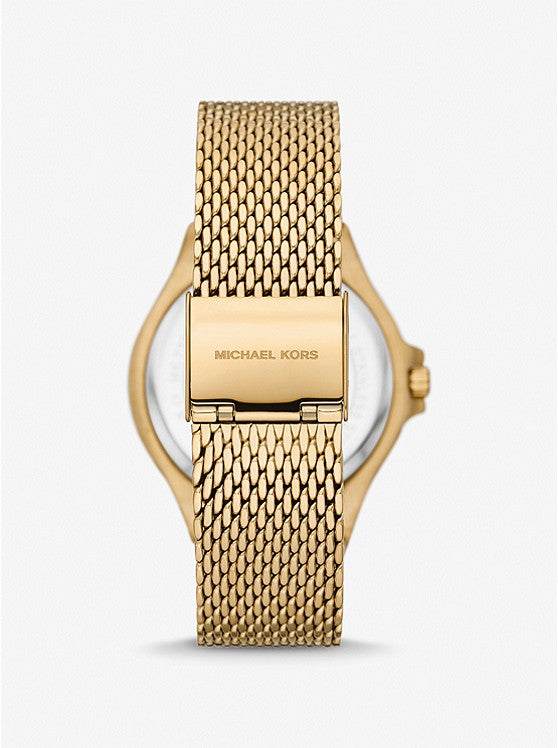 MICHAEL KORS Lennox Pav� Gold-Tone Mesh Watch MK7335 - KRISHNA WATCH COMPANY