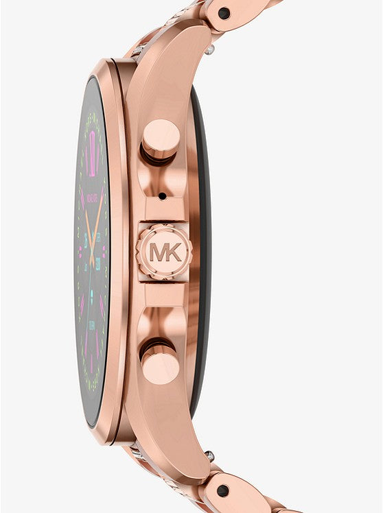 Gen 6 Bradshaw Pavé Rose Gold-Tone Smartwatch MKT5135 - KRISHNA WATCH COMPANY