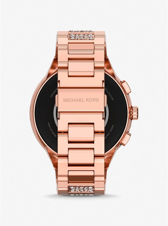Michael Kors Gen 6 Camille Pav� Rose Gold-Tone Smartwatch MKT5147 - KRISHNA WATCH COMPANY