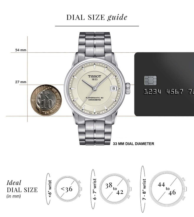 TISSOT Luxury Powermatic 80 T-Classic COSC T0862081126100 - KRISHNA WATCH COMPANY