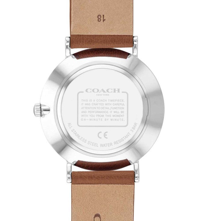 Womens Perry Silver Dial Leather Analogue Watch - CO14503803W - KRISHNA WATCH COMPANY