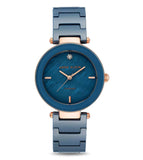 Anne klein Women Ceramic Round Blue Watches - AK1018BLRG