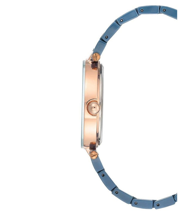Anne klein Women Ceramic Round Blue Watches - AK1018BLRG - KRISHNA WATCH COMPANY