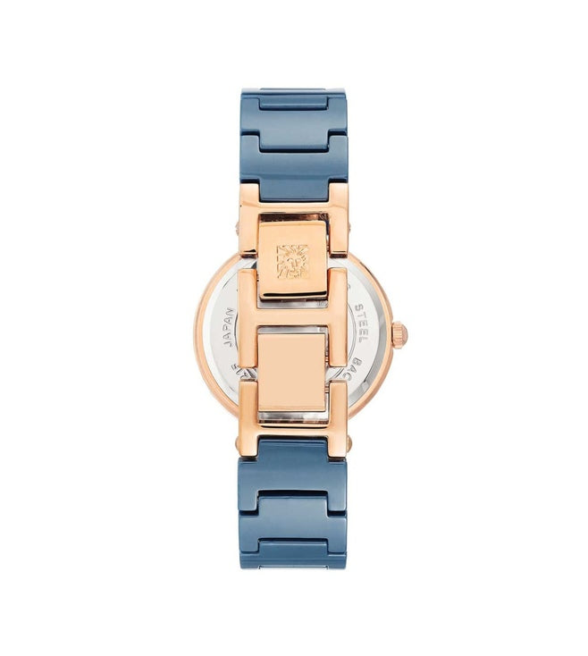 Anne klein Women Ceramic Round Blue Watches - AK1018BLRG - KRISHNA WATCH COMPANY