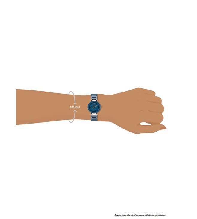 Anne klein Women Ceramic Round Blue Watches - AK1018BLRG - KRISHNA WATCH COMPANY