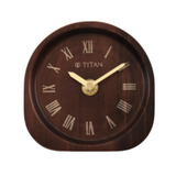 Titan Classic Dark Brown Wooden Table Clock T0003WA02